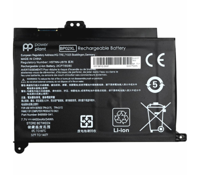 Аккумулятор для ноутбука HP Pavilion Notebook PC 15 (BP02XL) 7.7V 4400mAh PowerPlant (NB461349)