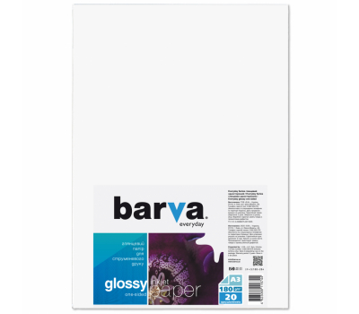 Бумага Barva A3 Everyday Glossy 180г 20с (IP-CE180-284)