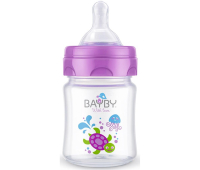 Бутылочка для кормления BayBy 120 мл 0 мес+ фиолетовый (BFB6100)