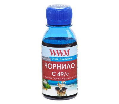 Чернила WWM Canon GI-490 100г Cyan (C49/C-2)