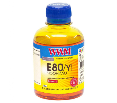 Чернила WWM EPSON L800 Yellow (E80/Y)