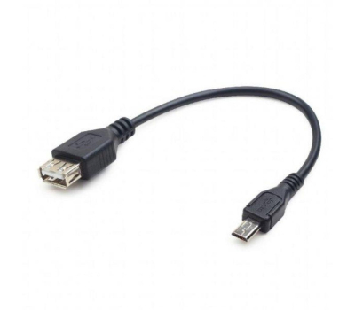 Дата кабель OTG USB 2.0 AF to Micro 5P 0.15m Cablexpert (A-OTG-AFBM-03)