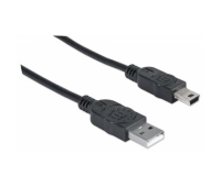 Дата кабель USB 2.0 AM to Mini 5P 1.8m Manhattan (333375)