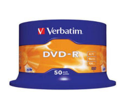 Диск DVD Verbatim 4.7Gb 16X CakeBox 50шт (43548)