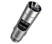 FM модулятор Baseus Energy Column Wireless MP3 Silver (CCNLZ-0S)