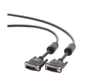 Кабель мультимедийный DVI to DVI 24+1pin, 1.8m Cablexpert (CC-DVI2-BK-6)