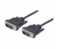 Кабель мультимедийный DVI to DVI 24+1pin, 1.8m Pro black REAL-EL (EL123500038)