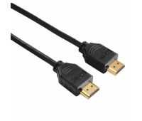 Кабель мультимедийный HDMI to HDMI 1.5m Black Ethernet Gold Hama (00205002)