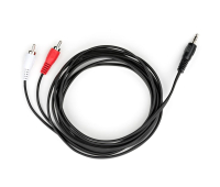 Кабель мультимедийный Jack 3.5mm M to 2xRCA 3 m Vinga (VCPDCJ35MRCA23BK)