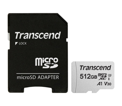 Карта памяти Transcend 512GB microSDXC Class 10 U3 (TS512GUSD300S-A)