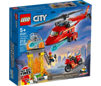 Конструктор LEGO City Fire Пожарный спасательный вертолет 212 деталей (60281)