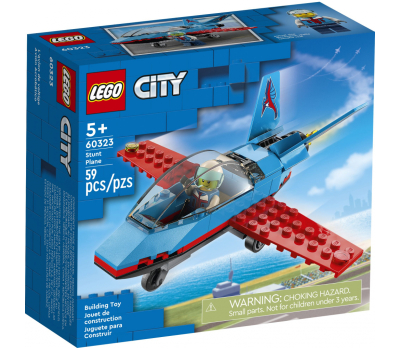 Конструктор LEGO City Great Vehicles Трюковый самолёт 59 деталей (60323)