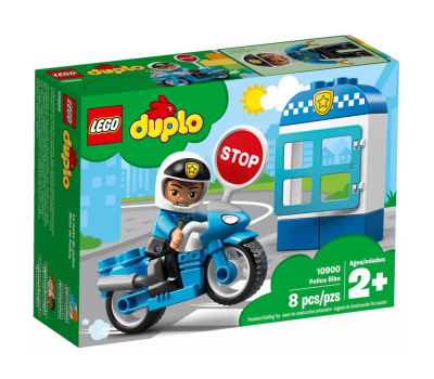 Конструктор LEGO DUPLO Полицейский мотоцикл 8 деталей (10900)