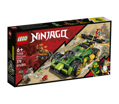 Конструктор LEGO NINJAGO Гоночный автомобиль Ллойда EVO 279 деталей (71763)