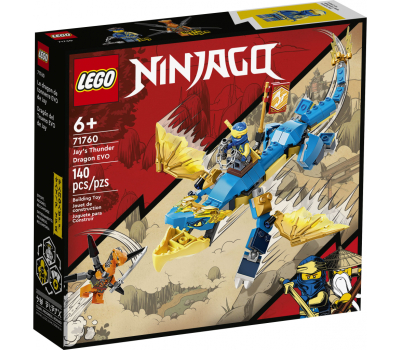 Конструктор LEGO Ninjago Грозовой дракон ЭВО Джея 140 деталей (71760)