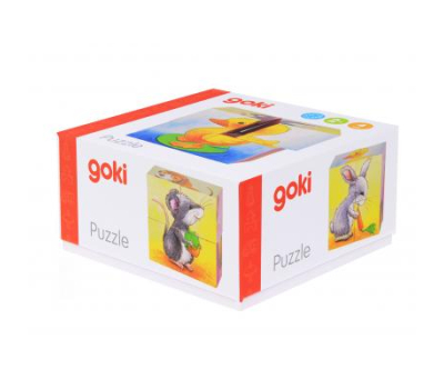 Кубики Goki Зверюшки (57056)