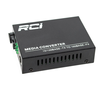 Медиаконвертер RCI 100M, 20km, SC, RJ45, Tx 1310nm, standart size metal case (RCI902W-FE-20-T)