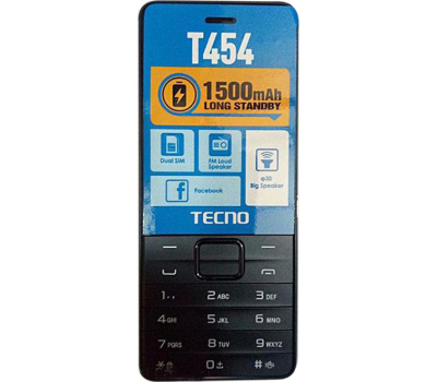 Мобильный телефон Tecno T454 Black (4895180745973)