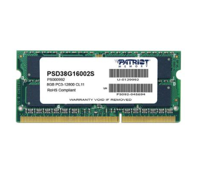 Модуль памяти для ноутбука SoDIMM DDR3 8GB 1600 MHz Patriot (PSD38G16002S)