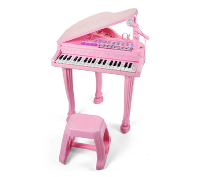 Музыкальная игрушка Baoli пианино - синтезатор Маленький музикант с микрофоном и стул (BAO-1403-P)