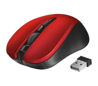 Мышка Trust Mydo Silent wireless mouse red (21871)