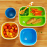 Набор детской посуды Munchkin Splash Divided Plates тарелок 2 шт Зеленая и голубая (46727.01)