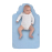 Пеленки для младенцев Sevi Bebe Клеенка для пеленания с подушкой розовая (8692241202101)
