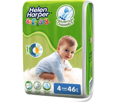 Подгузник Helen Harper Soft&Dry Maxi 7-18 кг 46 шт (5411416060130)