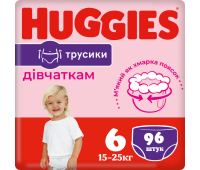 Подгузник Huggies Pants 6 (15-25 кг) для девочек 96 шт (5029054237472)