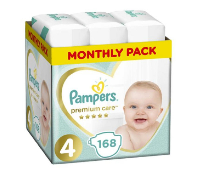 Подгузник Pampers Premium Care Maxi Размер 4 (9-14 кг) 168 шт (8001090379511)