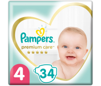 Подгузник Pampers Premium Care Maxi Размер 4 (9-14 кг) 34 шт (8001090379368)