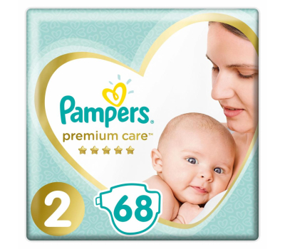 Подгузник Pampers Premium Care Mini Размер 2 (4-8 кг), 68 шт (8001841104874)