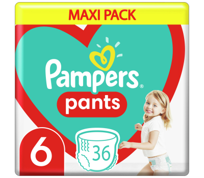 Подгузник Pampers трусики Pants Giant Размер 6 (15+ кг) 36 шт. (8006540069028)