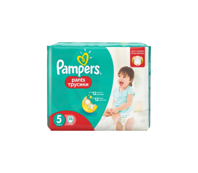 Подгузник Pampers трусики Pants Junior Размер 5 (12-17 кг) 28 шт (8006540069714)