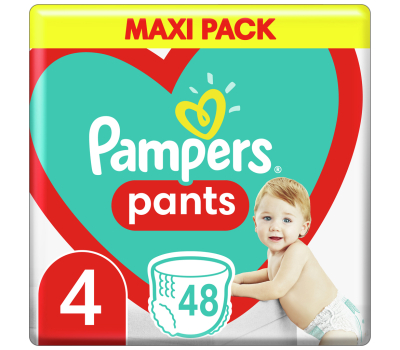 Подгузник Pampers трусики Pants Размер 4 (9-15 кг) 48 шт (8006540068755)