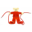 Развивающая игрушка Goki Шнуровка Медведь с одеждой (58929)