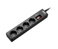 Сетевой фильтр питания APC Essential SurgeArrest 4 outlets, Black (P43B-RS)