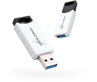 USB флеш накопитель eXceleram 16GB H2 Series White/Black USB 3.1 Gen 1 (EXU3H2W16)
