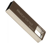 USB флеш накопитель Mibrand 64GB Shark Silver USB 2.0 (MI2.0/SH64U4S)
